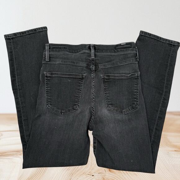 Citizens of Humanity Cara High Rise Cigarette Ankle Jeans Size 24 Washed Black - Picture 2 of 8